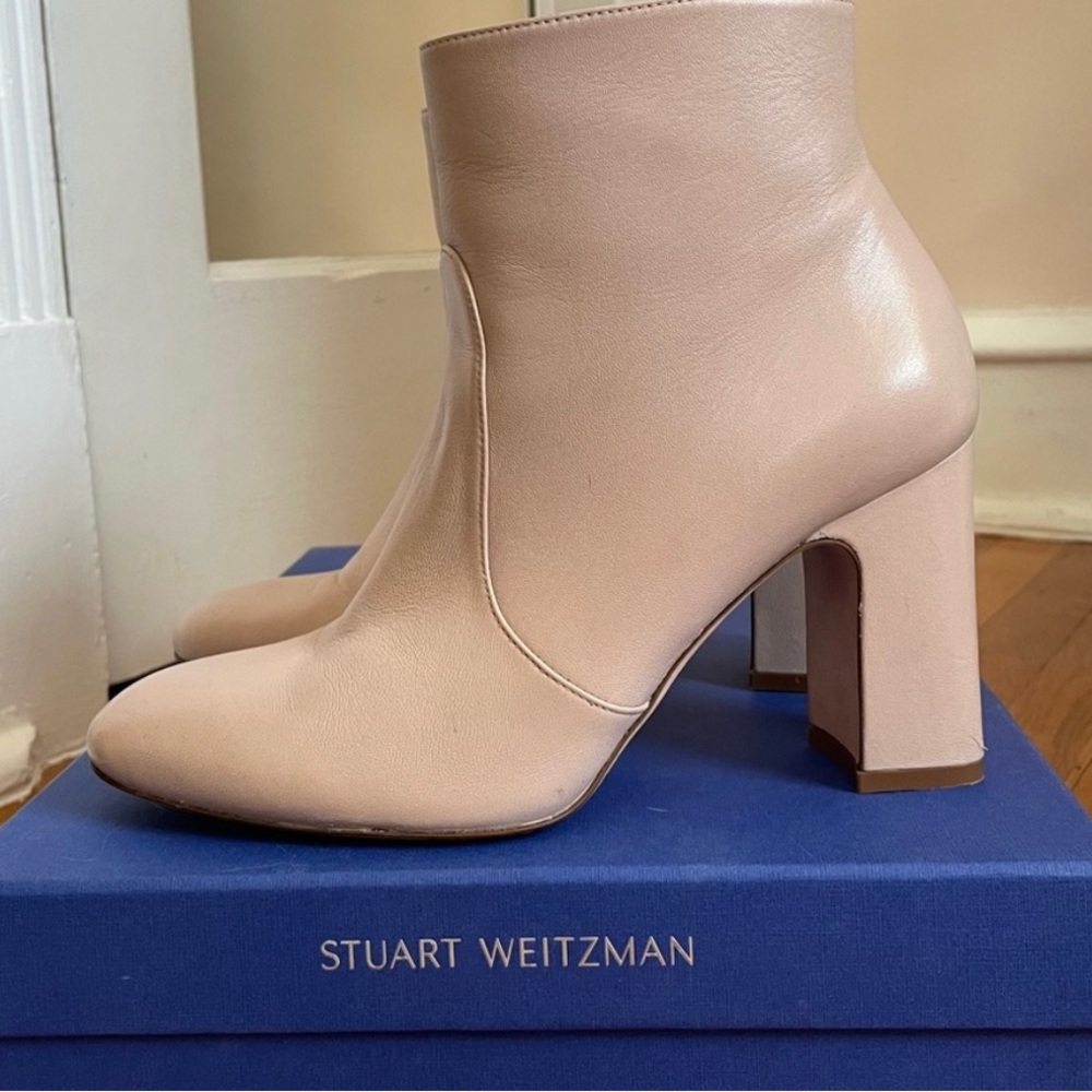 Stuart Weitzman Nell Bootie Size 9 Blush Pink - image 2